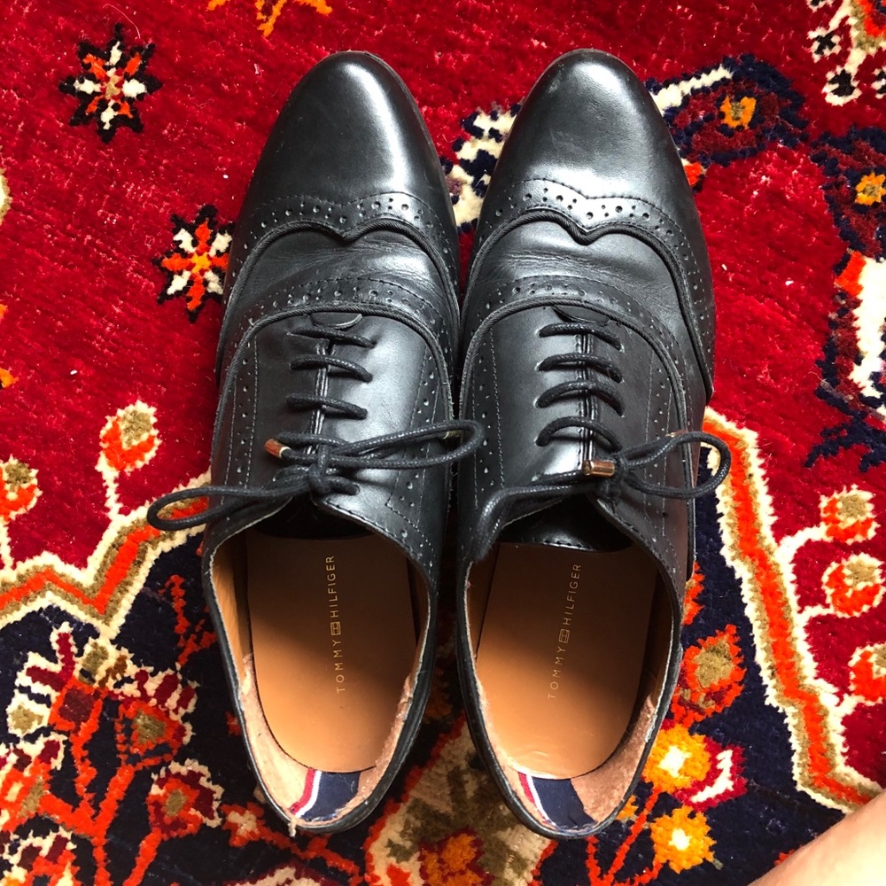 Tommy Hilfiger Leather Design Classy Dress Shoes